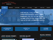 Tablet Screenshot of dynamiteoilfield.com